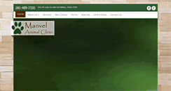 Desktop Screenshot of manvelanimalclinic.com